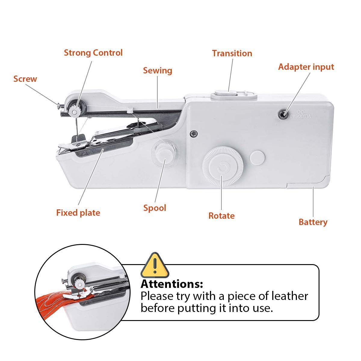 Electric Handy Stitch Handheld Sewing Machine