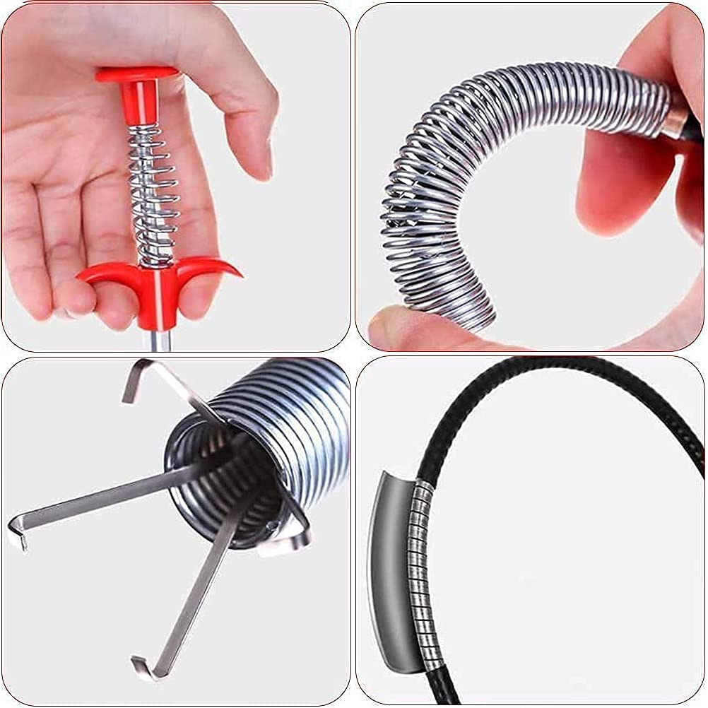 Hair Catching Drain Cleaner Wire ABS and Stainless Steel (Big size ,160cm)(Total: 2pcs) (Buy 1 Get 1 Free)