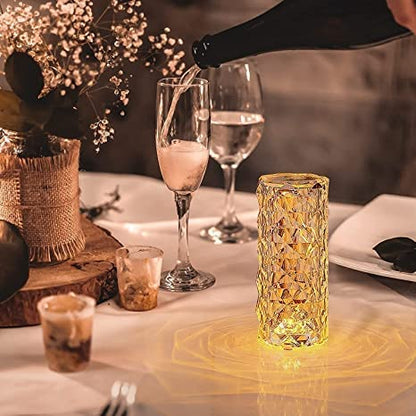 Rose Crystal Lamp With Touch Control (16 Colors)