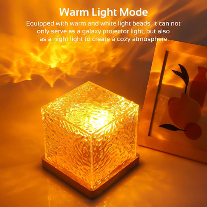 USB Ocean Wave Water Effect  Ripple Lamp (16 In 1 Color with Remote)