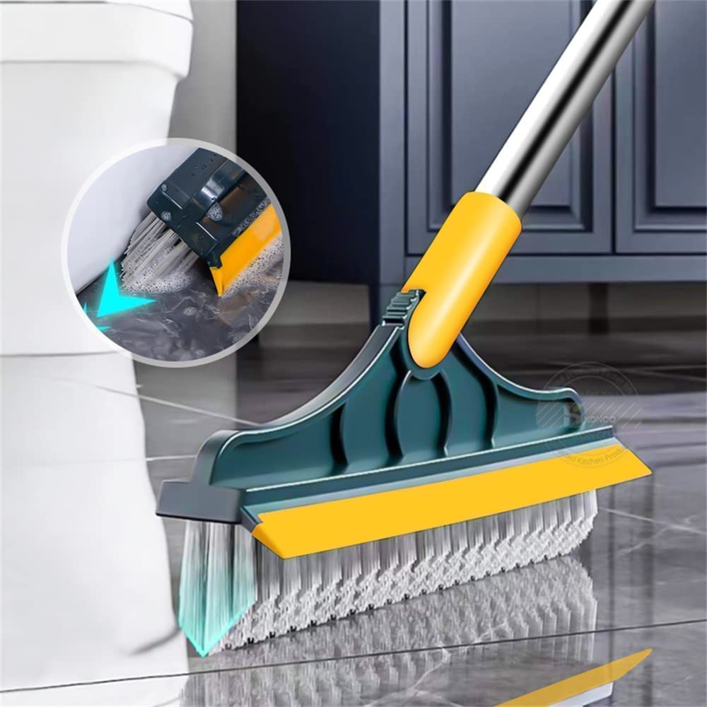 2 In 1 Floor Cleaning Brush With Soft Scraper